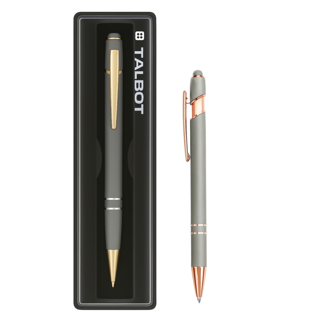 BOLIGRAFO FINO SOFT GRIS TALBOT