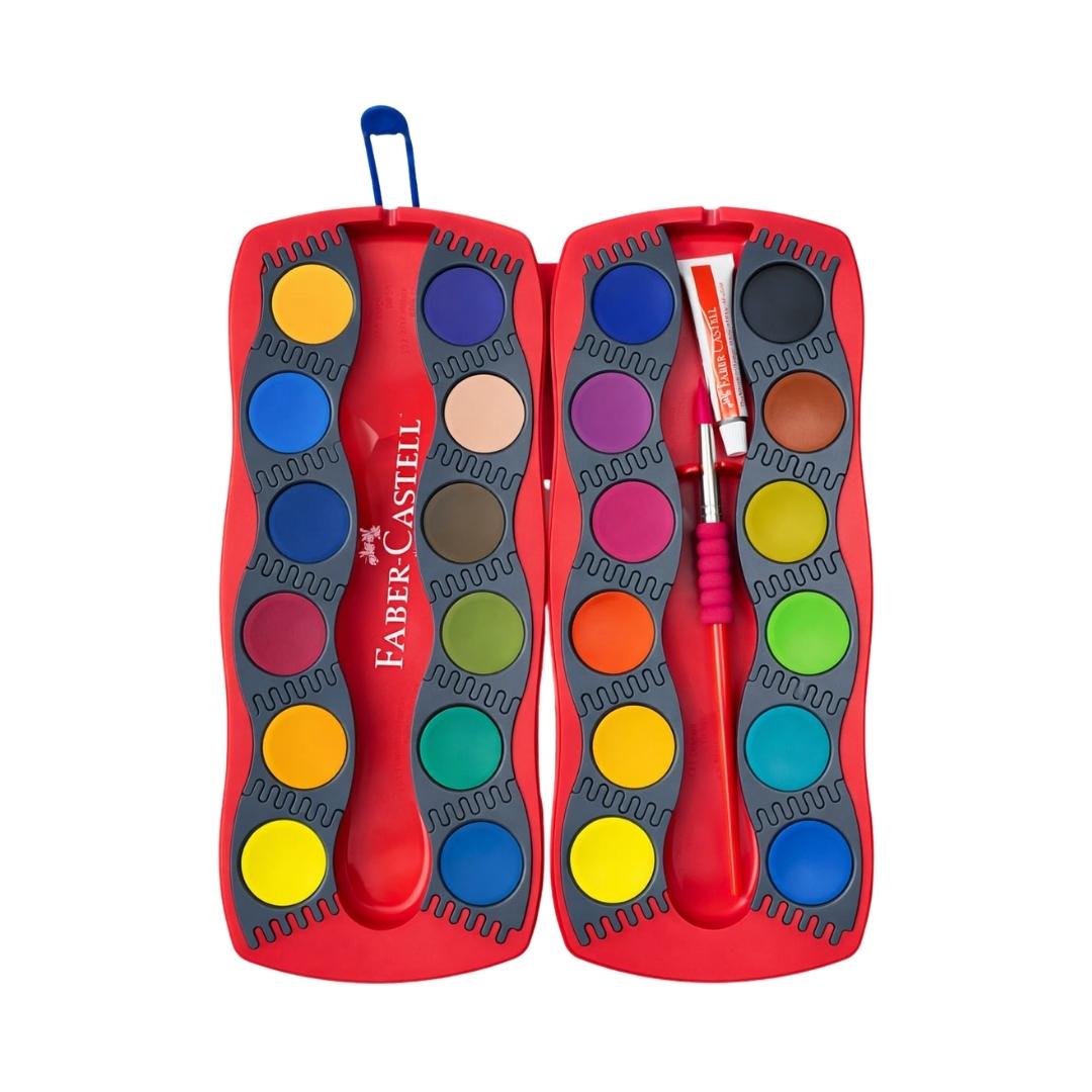 SET DE ACUARELAS 24 COLORES FABER CASTELL