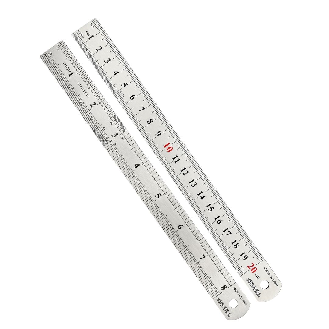 REGLA METALICA 20 CENTIMETROS PROARTE