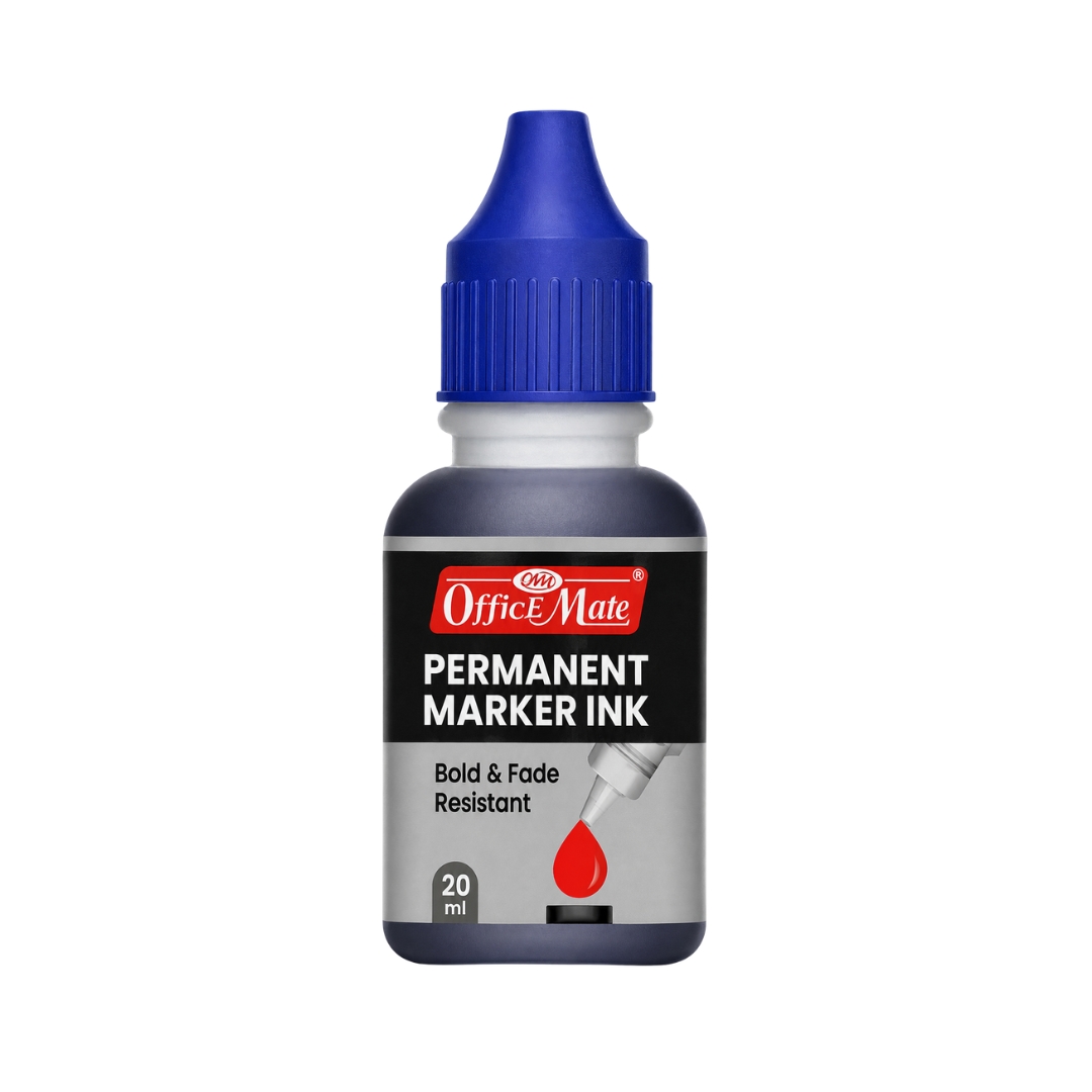 TINTA PARA MARCADOR PERMANENTE AZUL OFFICE MATE